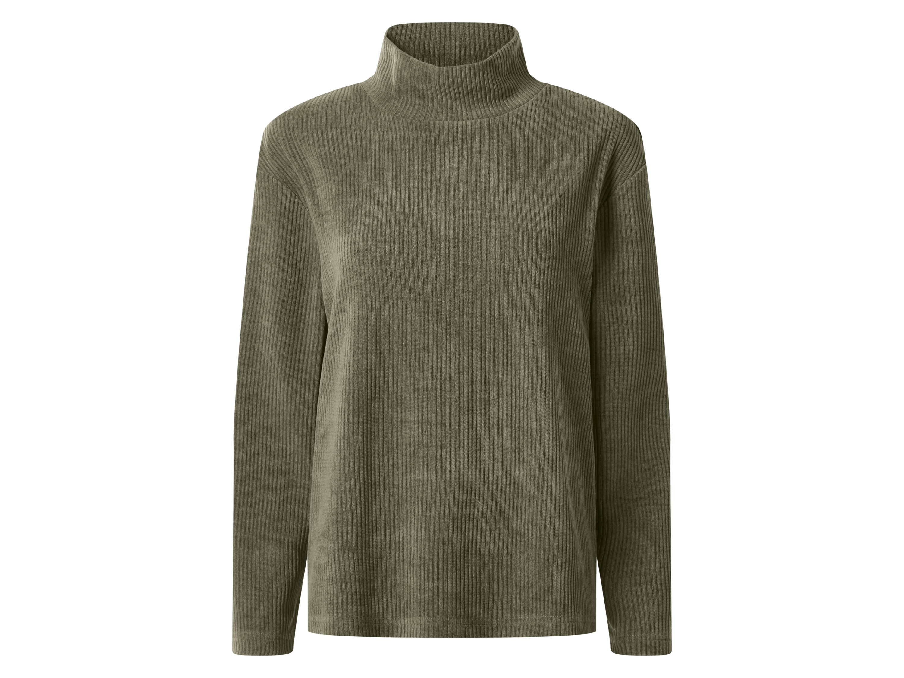 esmara Sweter damski o wyglądzie sztruksu Zielony, XL 48/50