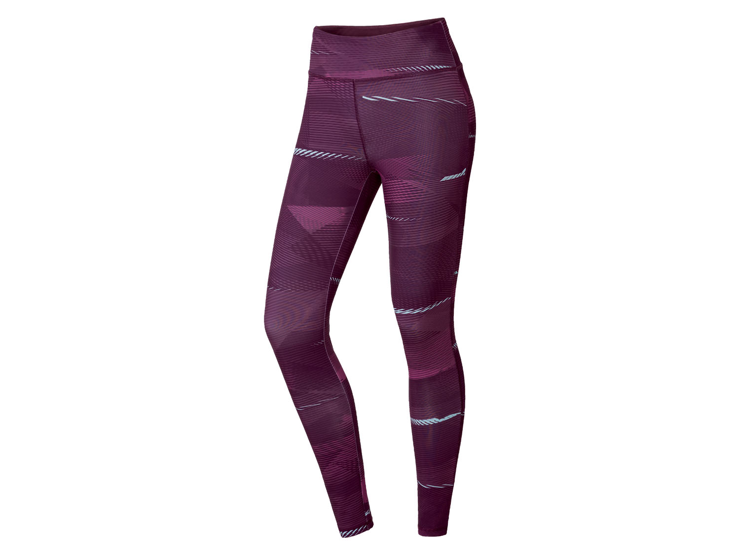 Crivit Legginsy sportowe damskie XS 32/34, We wzory bordowy