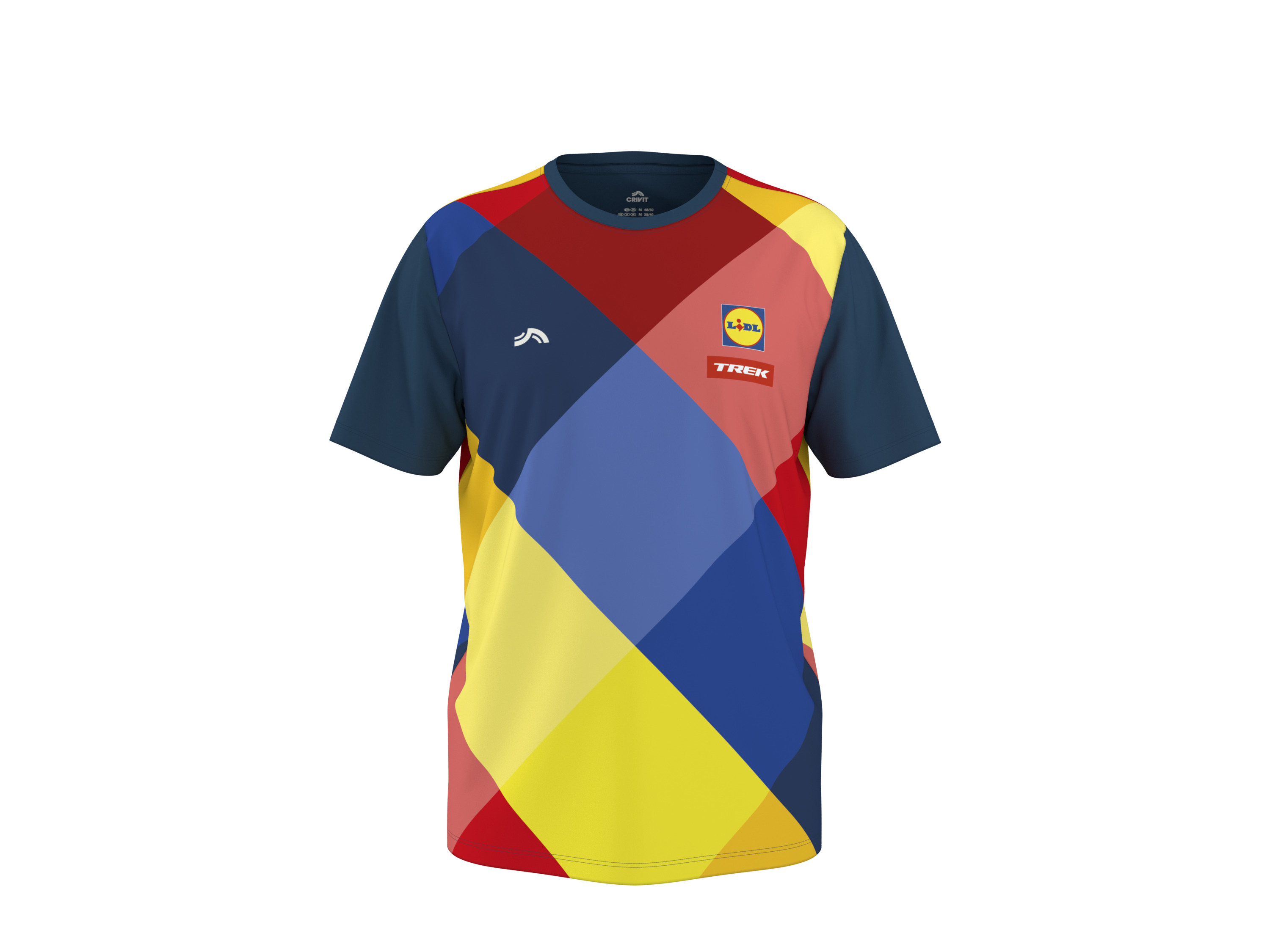 Crivit Koszulka funkcyjna Lidl-Trek męska żółty/czerwony/granatowy, XL 56/58