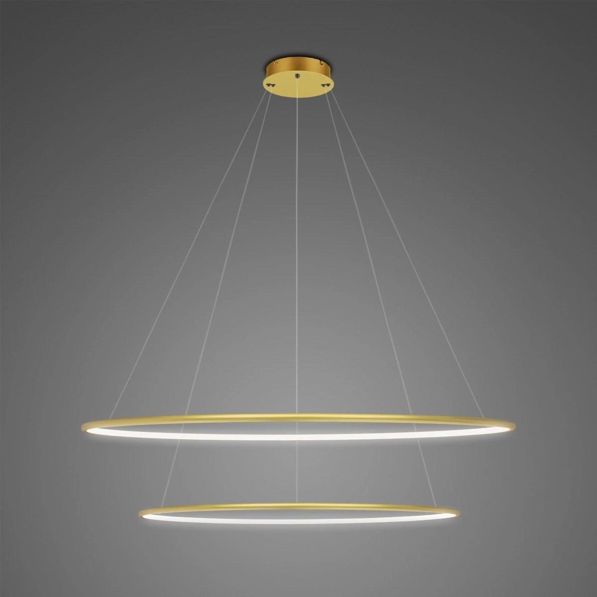 Darmowa Dostawa - Lampa wisząca 1x53 W złota Altavola Design Ledowe Okręgi LA074P80in3kgold