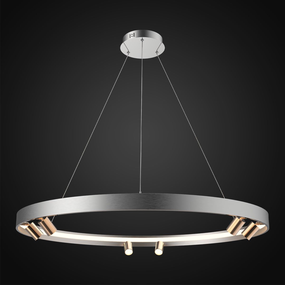 Darmowa Dostawa - Lampa wisząca powyżej 6x67 W złota-szary/popielaty Altavola Design Spectra LA114P9061greygold