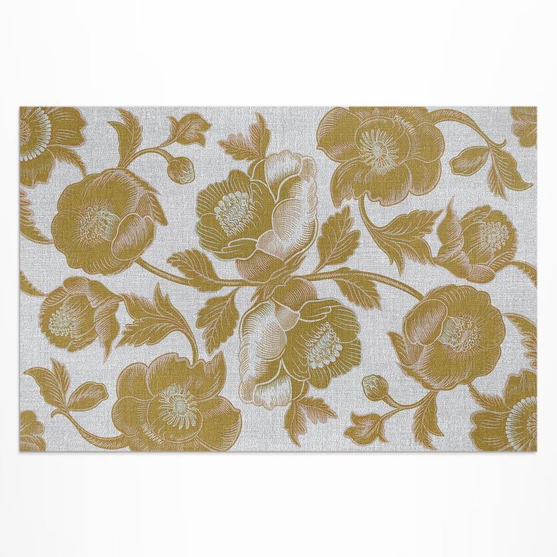 Balkonowy Dywan Winylowy UV Wallfluent 80x120 cm Botaniczny motyw w stylu retro 1 szt.
