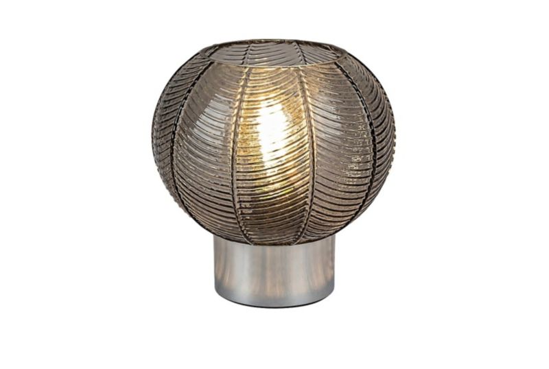 Lampka stołowa Rabalux Monet kolor dymno-chromowana 1 x E27 x 40W IP20 wym: 20 x 19 x 19 cm metal - 1 szt.