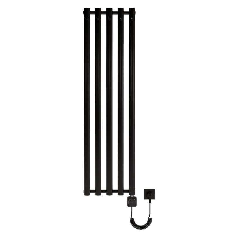 Grzejnik elektryczny łazienkowy Luxrad Azure Elektro 150x42,2 czarny mat str grzałka Premio 400W 1 szt