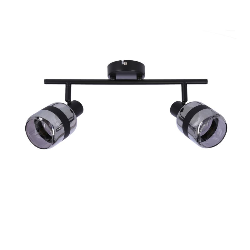 Lampa sufitowa dymione klosze Candellux Yuki czarno-grafitowa 2xE14x15W IP20 wym:21x43x8,5cm - 1 szt.