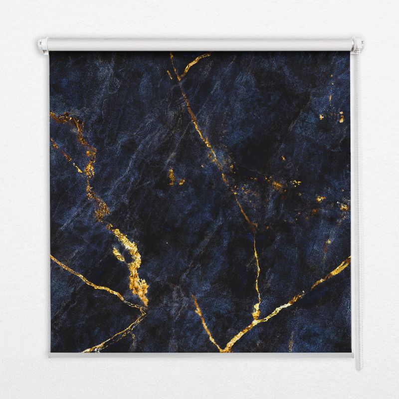 Roleta Przepuszczające Światło Tulup 60x140 cm Granatowy Marmur Montaż do ściany/sufitu 1 szt.
