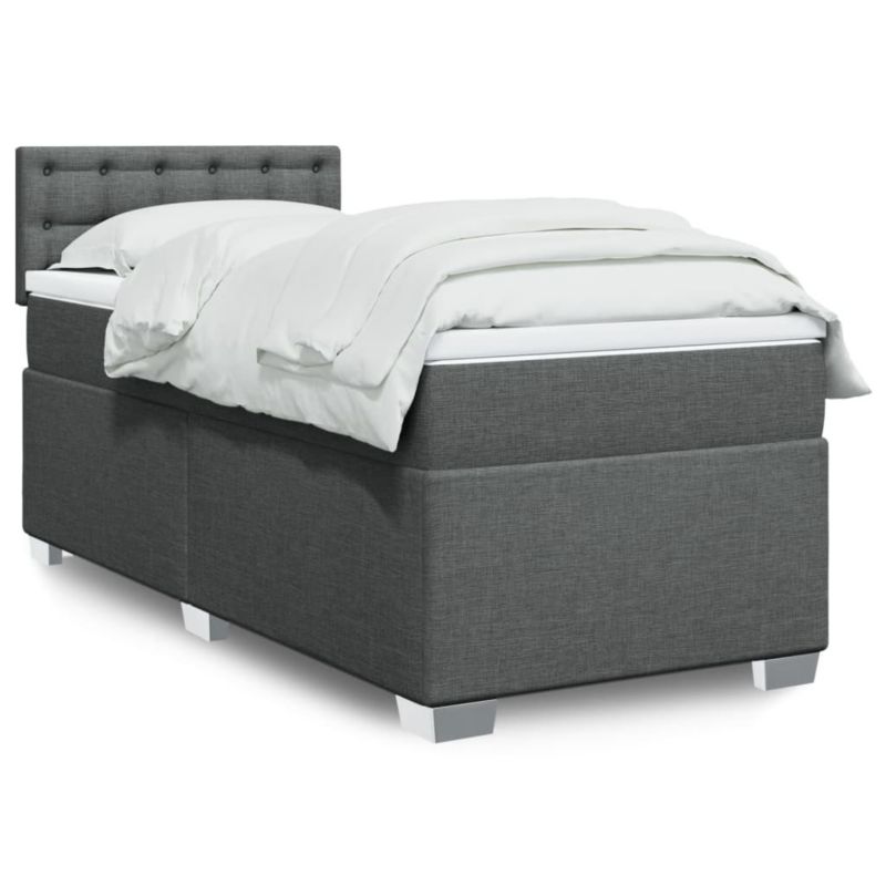 Łóżko kontynentalne WaszeMeble 90x200 cm ciemnoszara WM-3288086 1 szt.