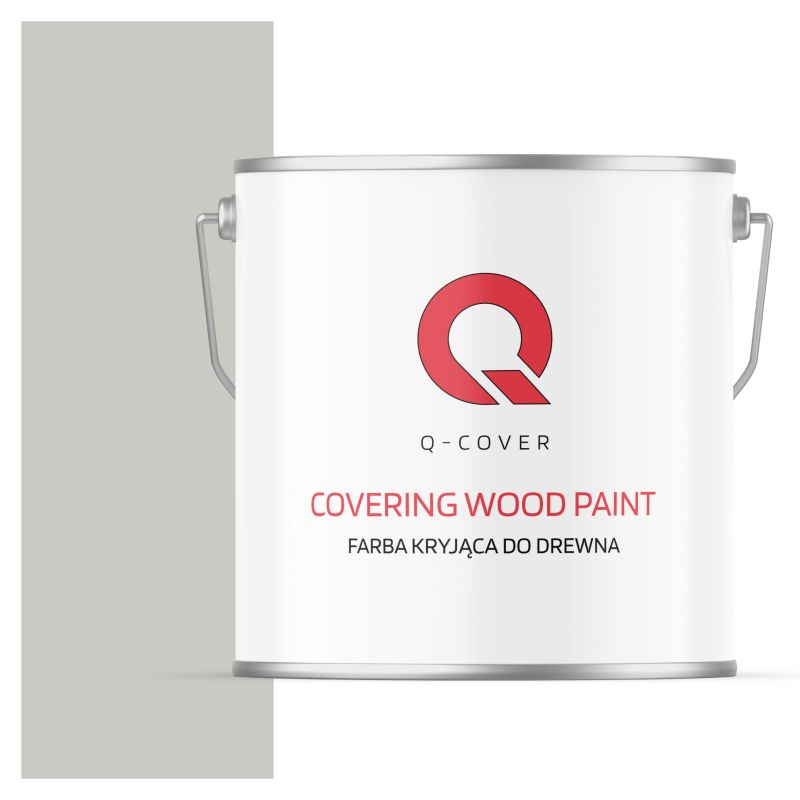 Farba Kryjąca do Drewna Q-Cover Biały Papirus RAL9018 Półmat 5L