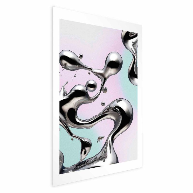 Plakat Artgeist Metaliczne Płynności 21x30 cm bez ramy 1 szt