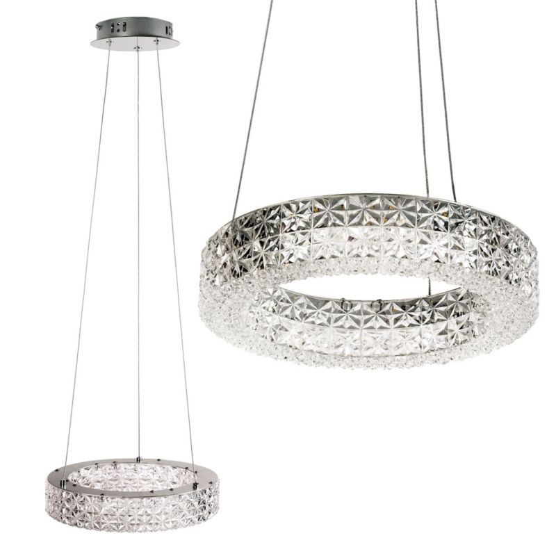 Lampa Sufitowa Wisząca Toolight Led Ms003-Cp Chrom