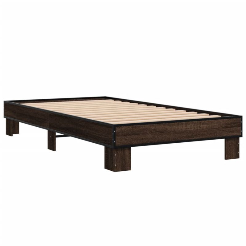 Łóżko drewniane WaszeMeble 100x200 cm brązowy WM-845871 1 szt.
