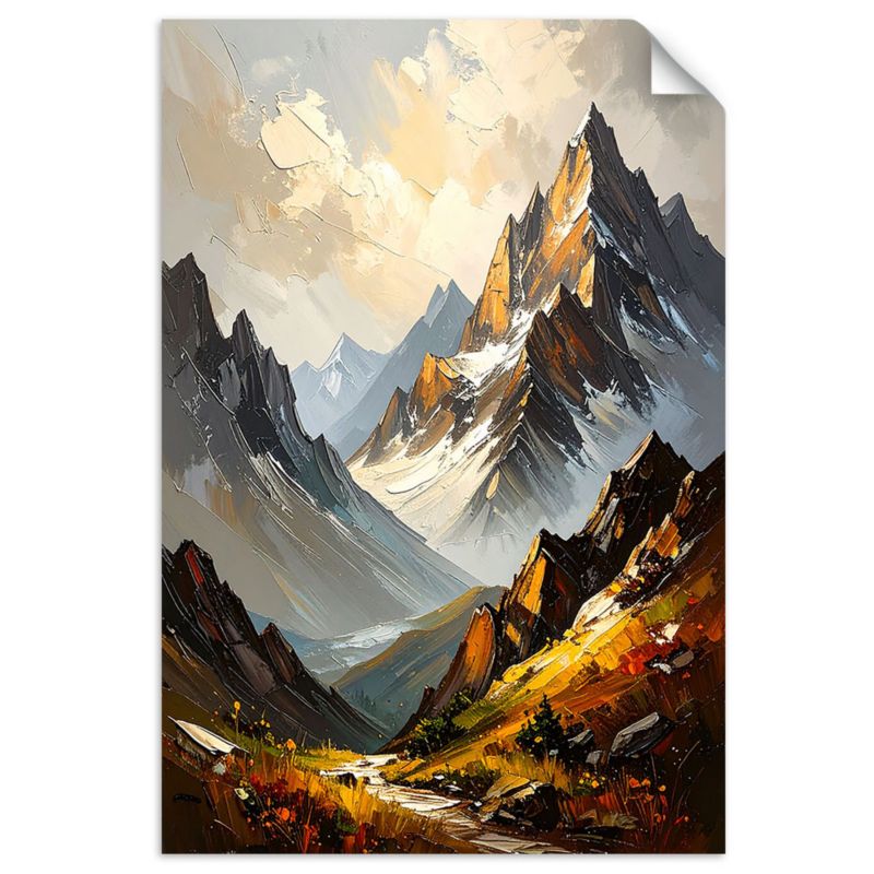 Naklejka samoprzylepna Feeby Krajobraz Pejzaż Góry Natura 60x90cm 1szt