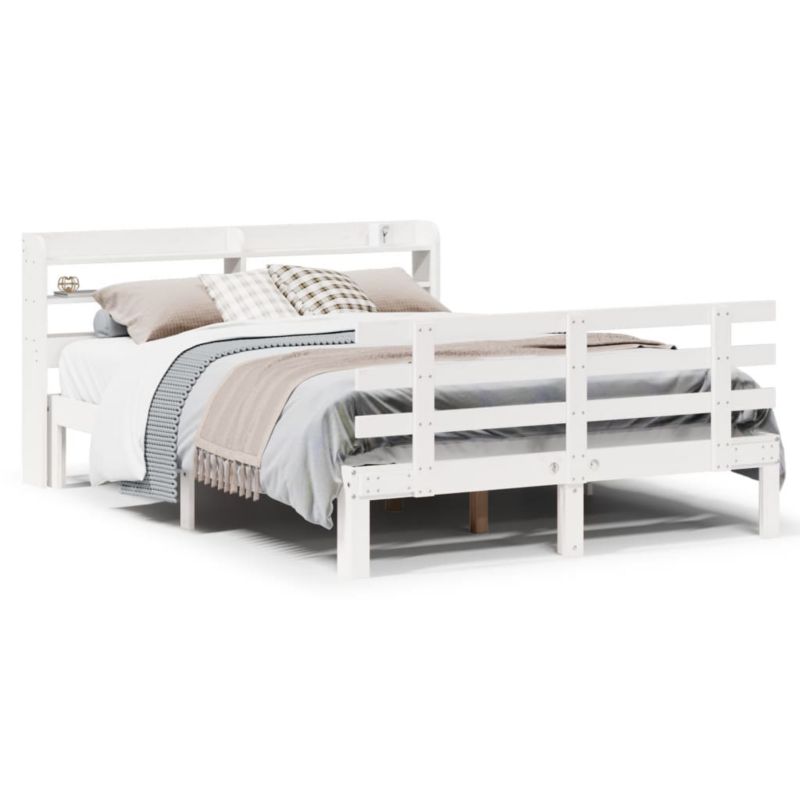 Rama łóżka WaszeMeble 150x200 cm Biały sosna WM-3306856 1 szt.