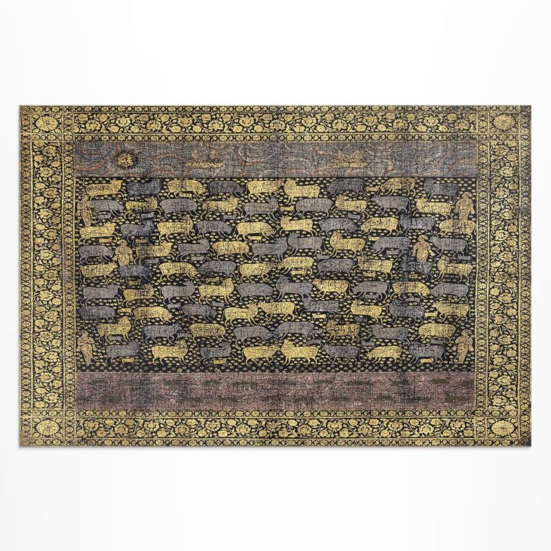 Zewnętrzny Dywan Winylowy Wallfluent 80x120 cm Ornamentalne detale wzór dekoracyjny 1 szt.