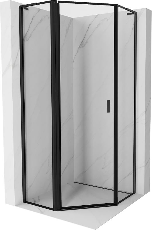 Kabina prysznicowa Mexen Mist L czarna 90x90 cm - 8A8L-090-090-70-70-L 1 szt.