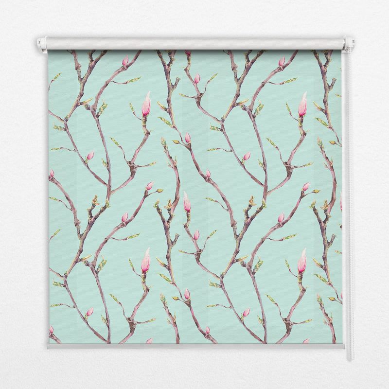 Roleta Do Salonu Tulup 70x140 cm Gałązki Montaż do ściany/sufitu 1 szt.