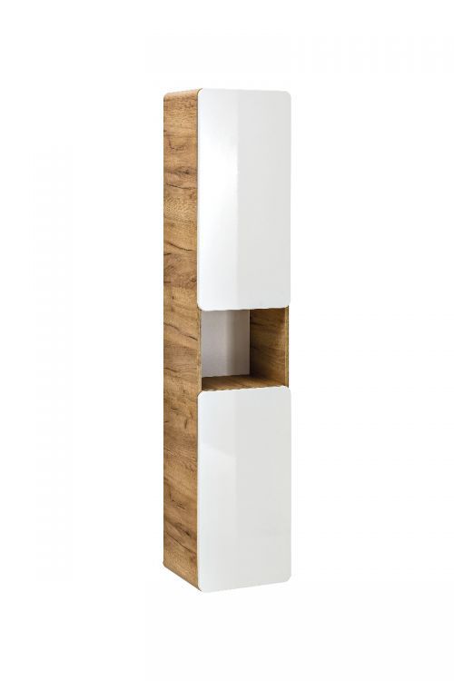 Szafka Comad łazienkowa ARUBA 800 35 cm biała/dąb 1 szt