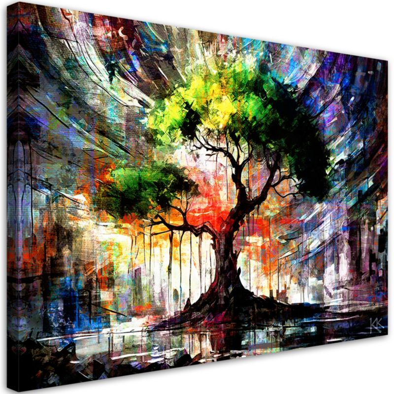 Obraz do salonu sypialni Feeby Abstrakcja Drzewo Natura 120x80cm 1szt