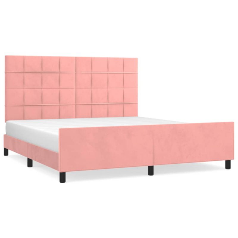 Łóżko tapicerowane WaszeMeble 180x200 cm różowa WM-3125774 1 szt.