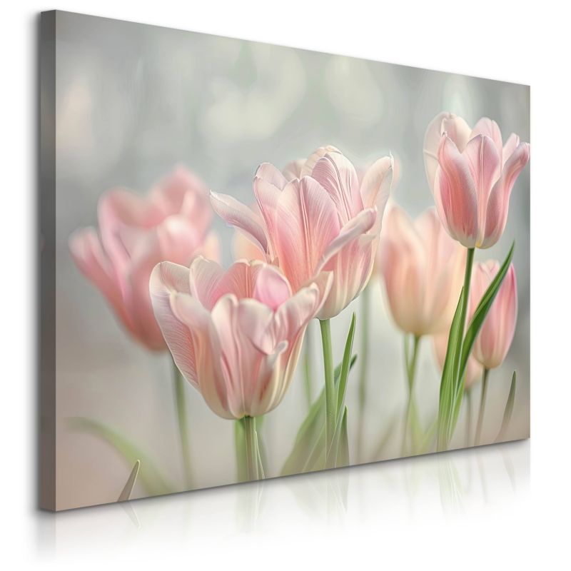 Obraz Muralo Tulipany Kwiaty Rośliny Natura 100x70 cm 1 szt.