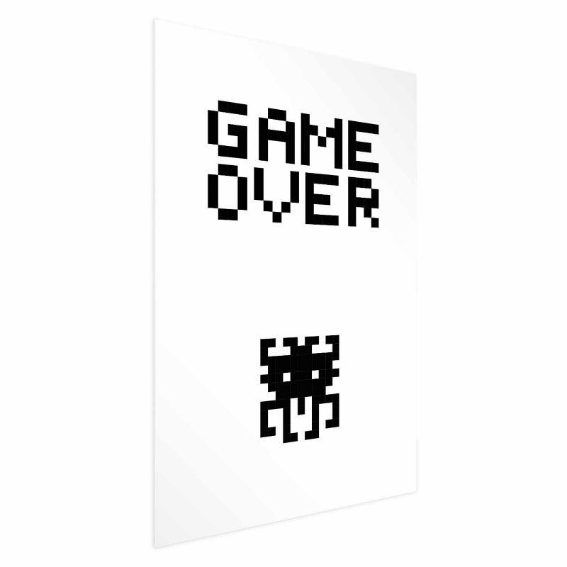 Plakat Artgeist Game over 21x30 cm bez ramy 1 szt