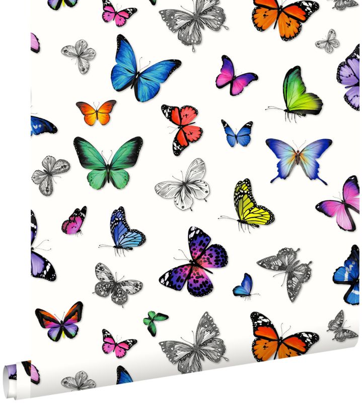 Tapeta ESTAhome motyle wielokolorowym 53 cm x 10.05 m - 1 rol.