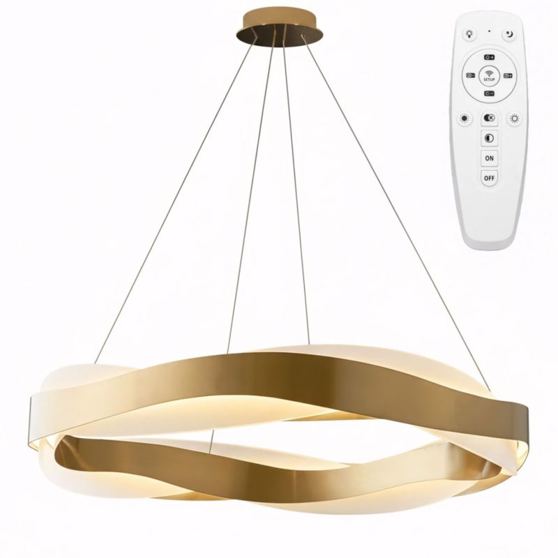 Lampa Sufitowa Wisząca Toolight APP1802-CP Złoty Szczotkowany 1Szt