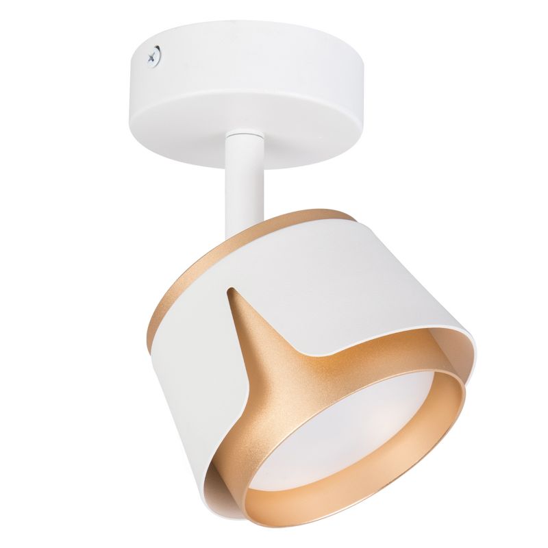 Kinkiet ścienny lampa GX53 LED XUDO Pojedynczy Regulowany Biało-złoty 1 szt.