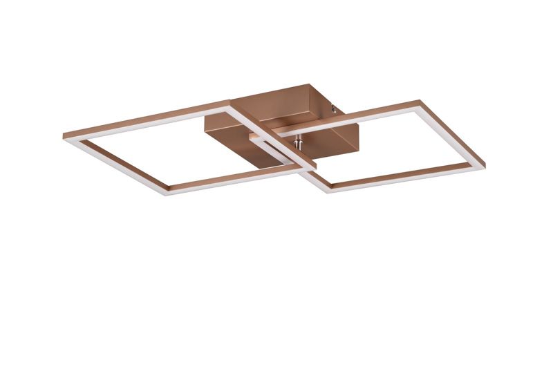 Lampa sufitowa wisząca RL Trail brązowa-odcienie brązu wym: 7 x 70 x 39 cm wbudowany LED 20W 1 szt.