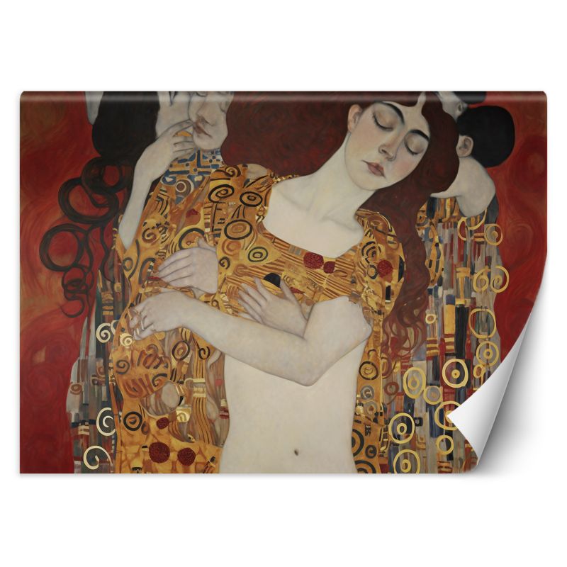 Fototapeta Feeby Pocałunek kobiet abstrakcja - G. Klimt 200x140 1 szt