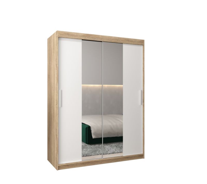 Szafa przesuwna Garderoba Abiks Tokyo 1 150 sonoma + biały 1 szt.