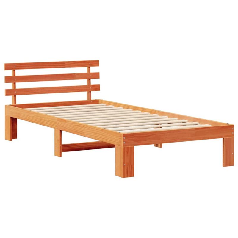 Rama łóżka WaszeMeble 90x190 cm Woskowy brąz sosna WM-872634 1 szt.
