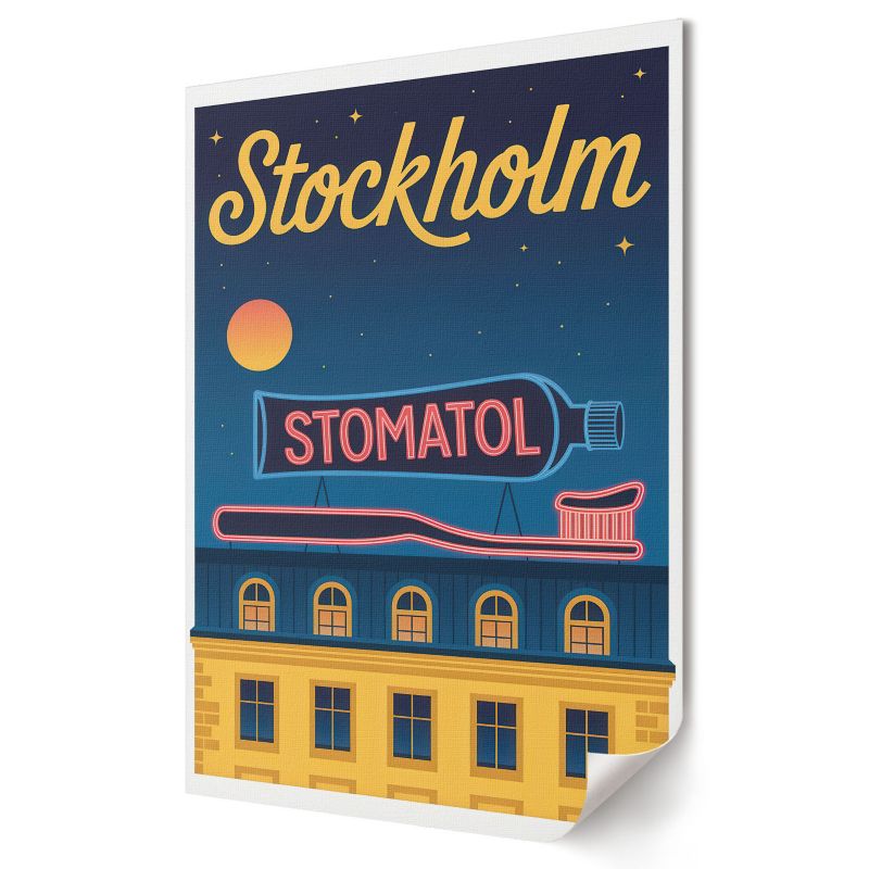 Plakat na płótnie Wallfluent Format A2 Plakat Stockholm Projekt Artystyczny Impuls 1 szt.