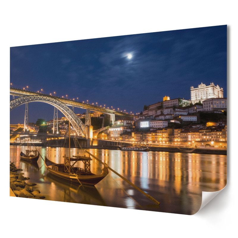 Plakat na ścianę Wallfluent Format A2 Nocne miasto Artysta Lola R. 1 szt.