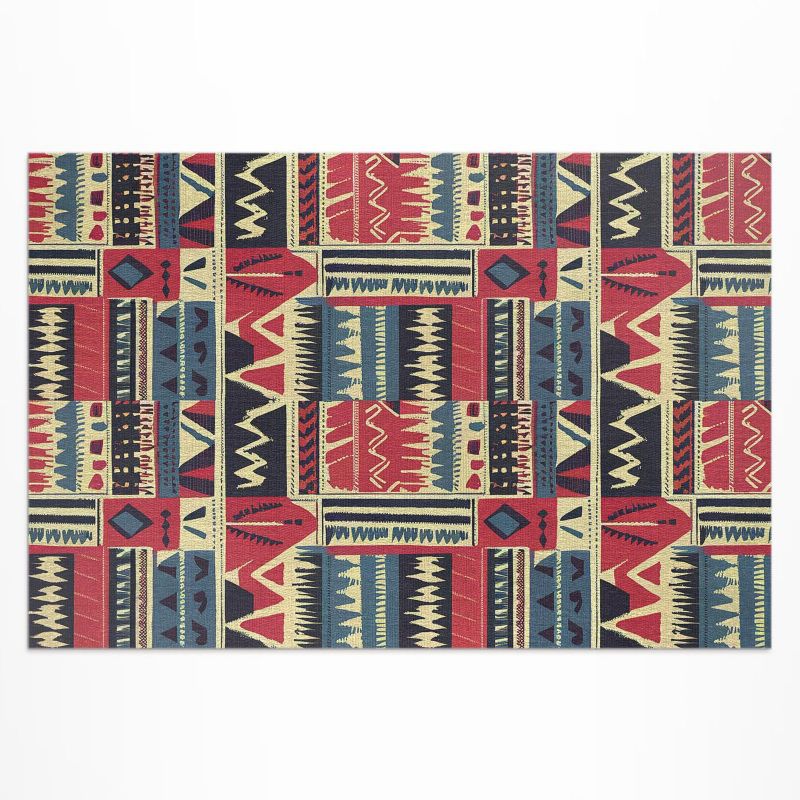 Balkonowy Dywan Winylowy UV Wallfluent 80x120 cm Wzór indiański abstrakcyjna boho 1 szt.