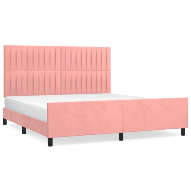 Łóżko tapicerowane WaszeMeble 180x200 cm różowa WM-3125896 1 szt.