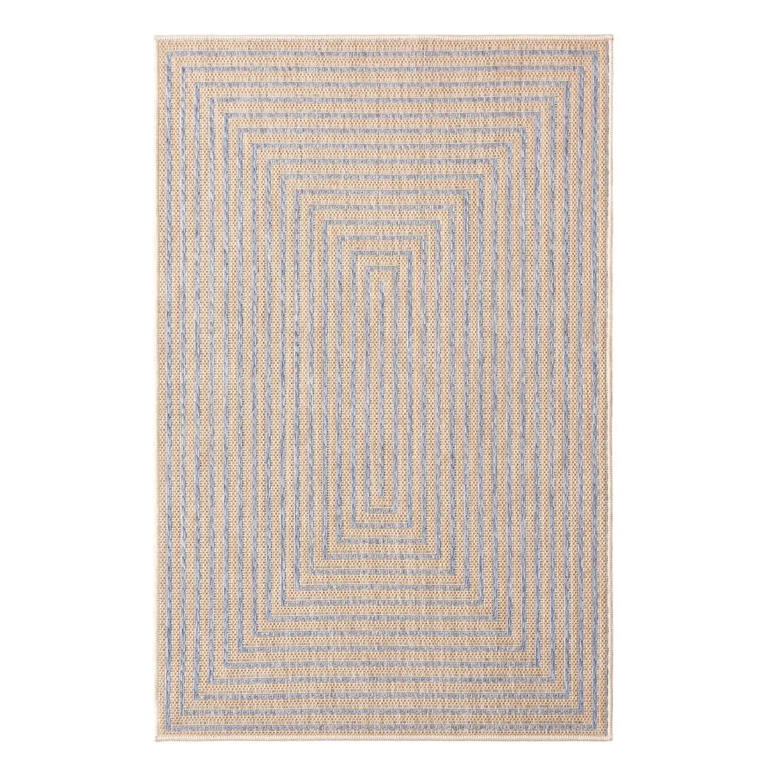 Indavo Dywan zewnętrzny PALOMA kwadraty 120 x 160 cm brązowo-szary