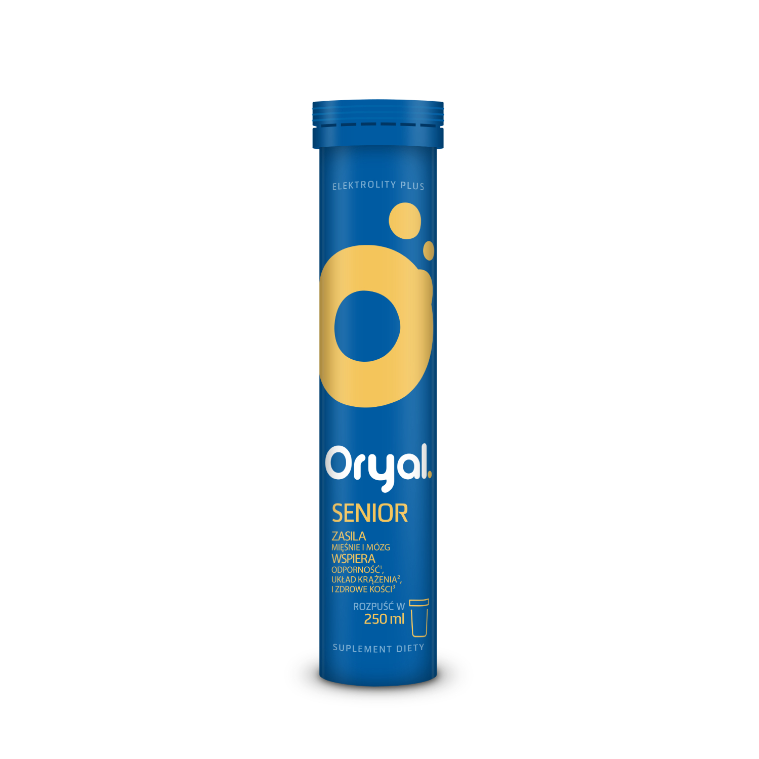 Oryal senior, pomarańcza i bergamota, 20 tabletek musujących