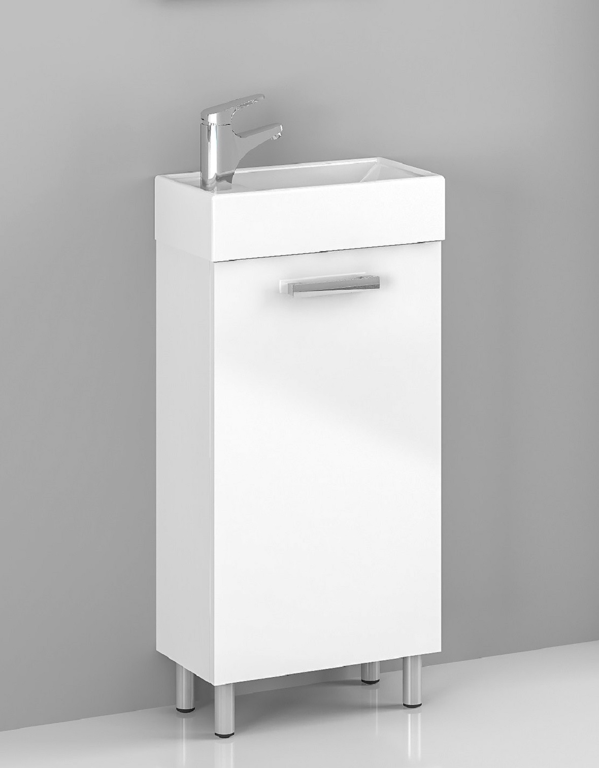 Astor Lupo umywalka z szafką 40 cm biały połysk AM-LUU-400-27