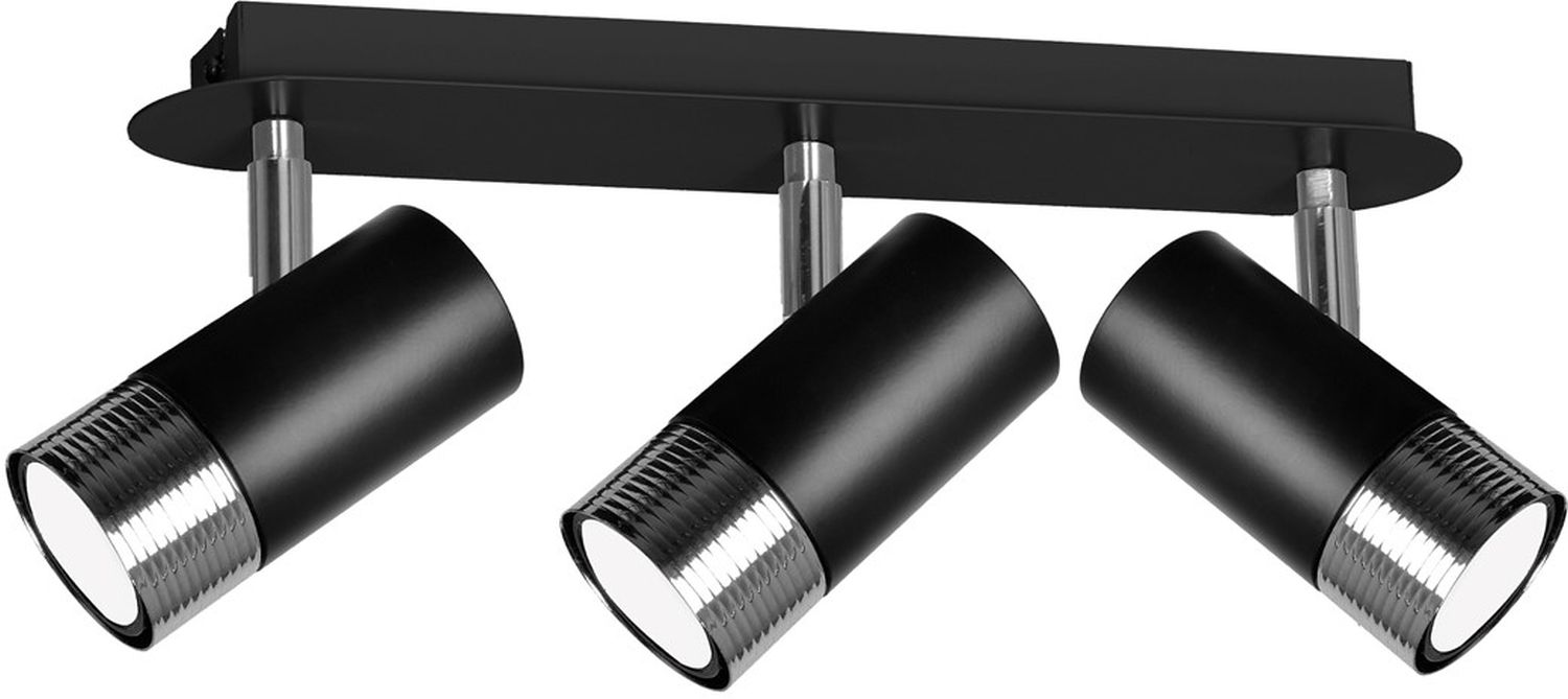 Milagro Dani lampa podsufitowa 3x8 W czarna-chrom MLP6230 - Wysyłka w 24h