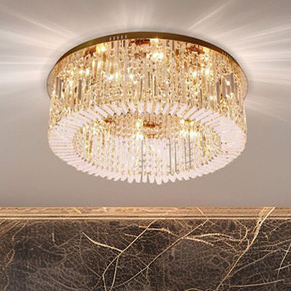 Candellux Maranga plafon 10x10 W złoty-kryształowy 18-33345