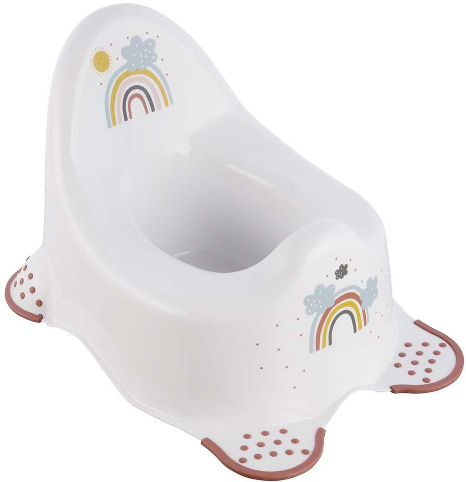 Keeeper Adam Rainbow nocnik dziecięcy antypoślizgowy biały z tęczą 1864810029700 - Wysyłka w 24h