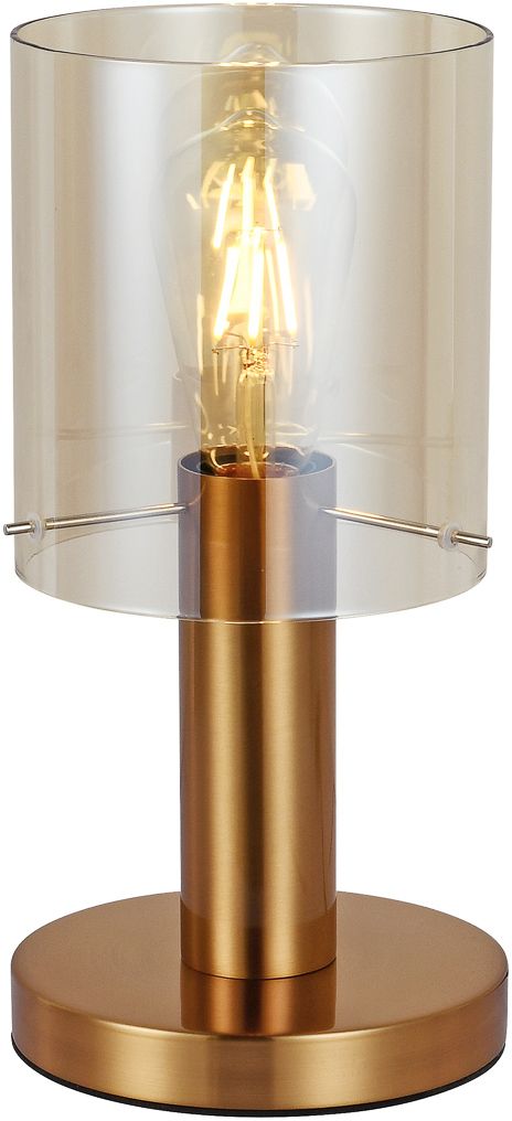 Darmowa Dostawa - Lampa stołowa 1x40 W mosiądz-bursztynowa Italux Sardo TB55811BROAMB