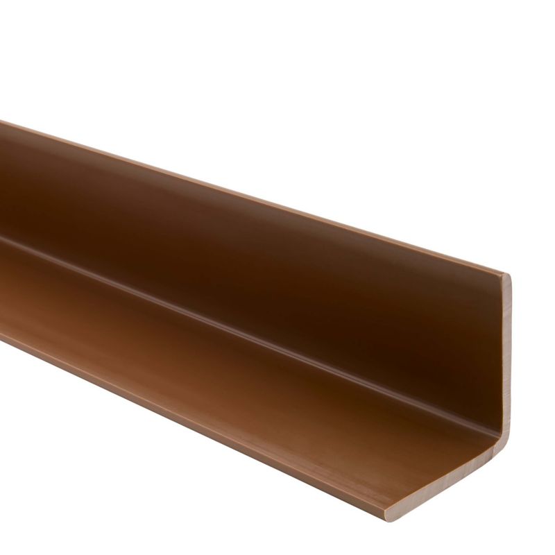 Kątownik miękki PCV 40x40mm, Ochronny profil L kątowy - 165 cm, brąz, 1 szt.
