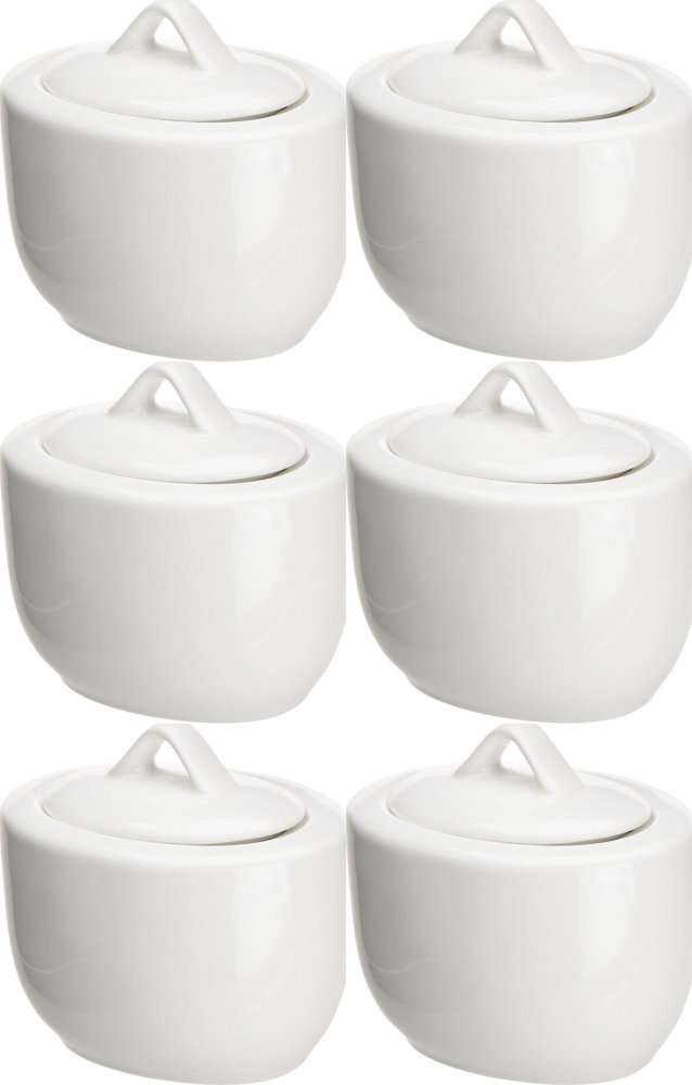 6x Cukiernica porcelanowa Altom Design Regular, 250ml, kremowy
