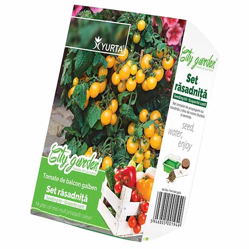1 pac, Set răsadniță mică și Roșie de balcon - Galbenă - Semințe: Mod de ambalare: 1 pac