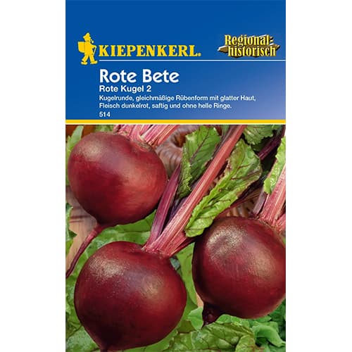 1 szt, Rote Rüben Rote Kugel 2 - Samen: Ilość w opakowaniu: 1 Stück