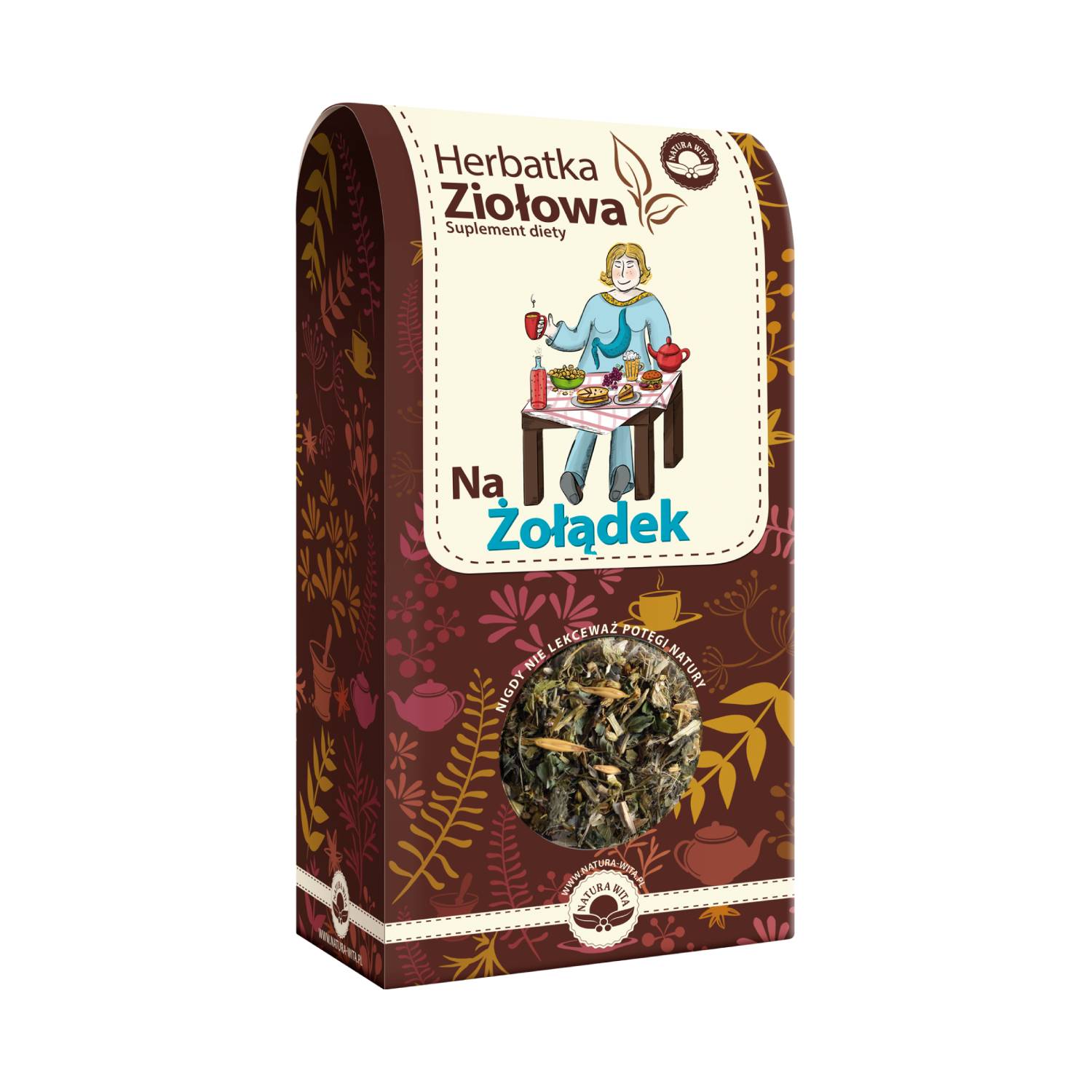 Natura wita - herbatka ziołowa na żołądek, 80 g