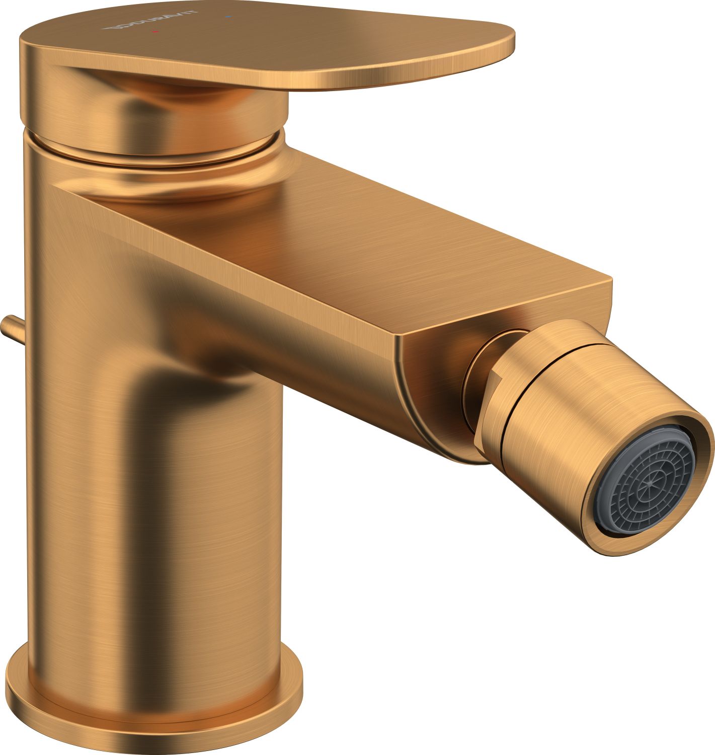 Duravit Wave bateria bidetowa stojąca brąz szczotkowany WA2400001004