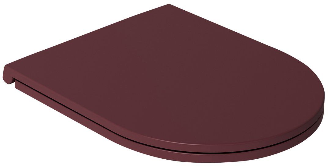 Isvea Infinity deska sedesowa wolnoopadająca Slim maroon red mat 40KF0543I